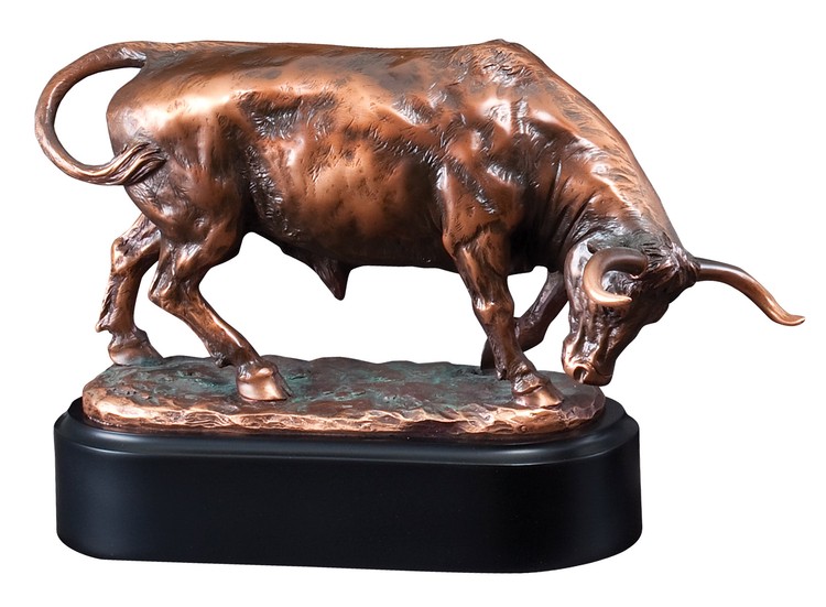 Bull Resin Sculpture 2