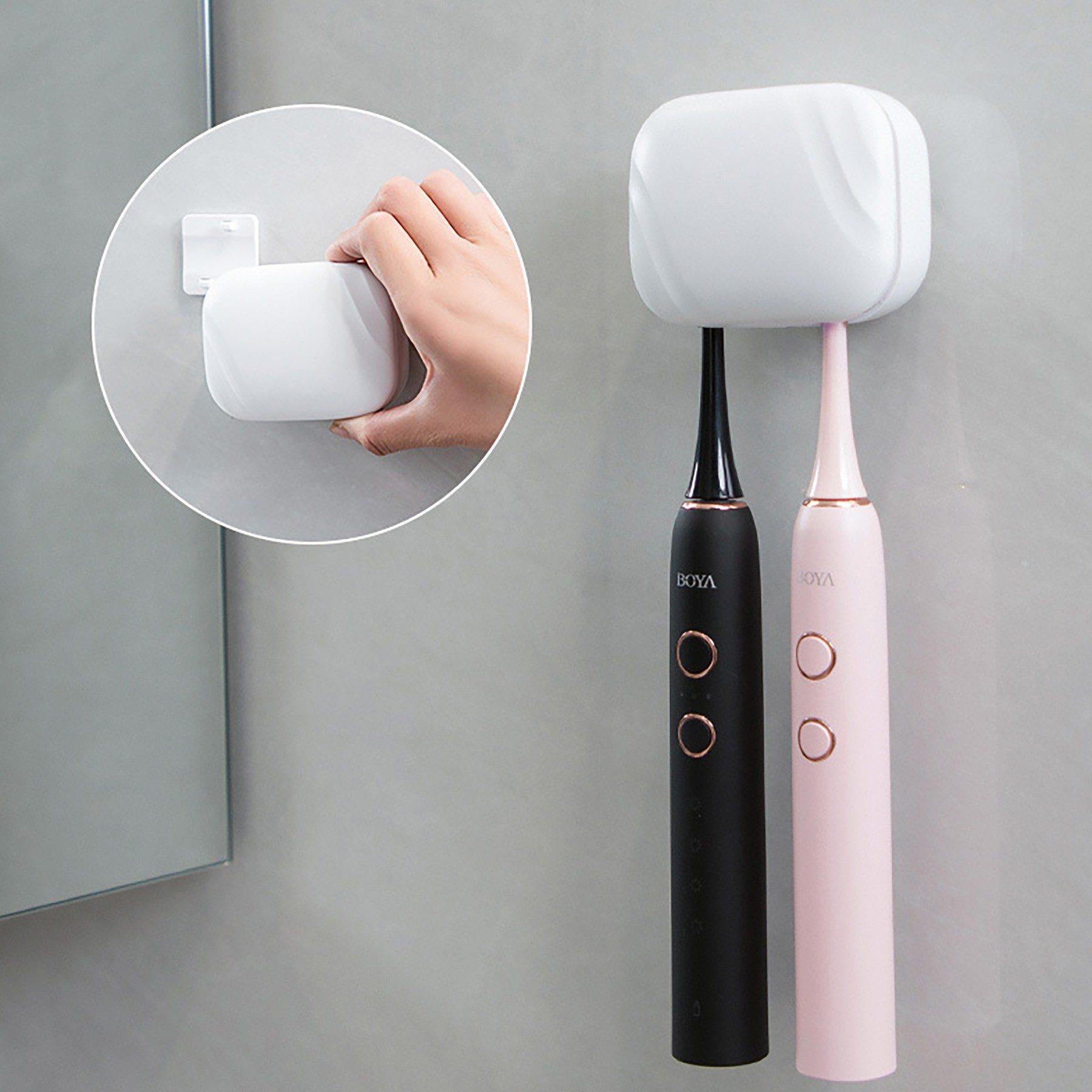 UV Toothbrush Sanitizer and Holder- 2 Toothbrush 4