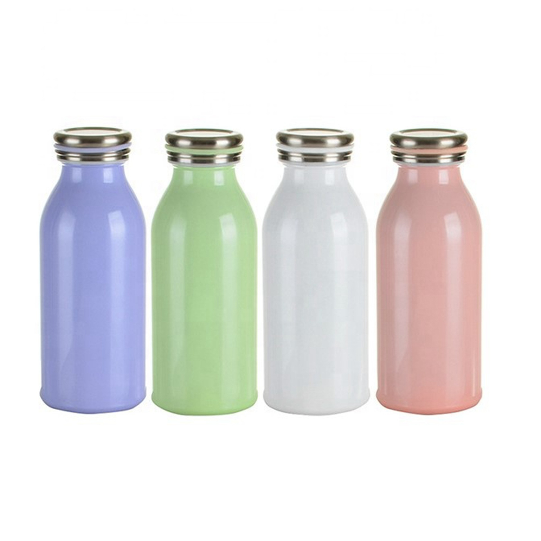 Double Wall Insulated Cola Bottle for Milk Drinks, custom water bottle with logo imprint 2