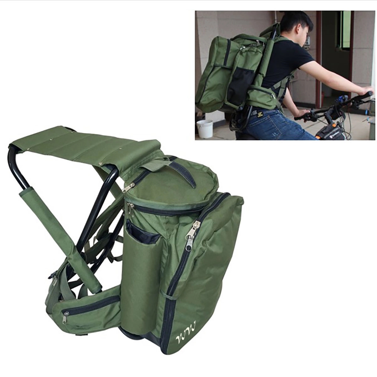 3 In 1 Cooler Backpack Chair Foldable 1