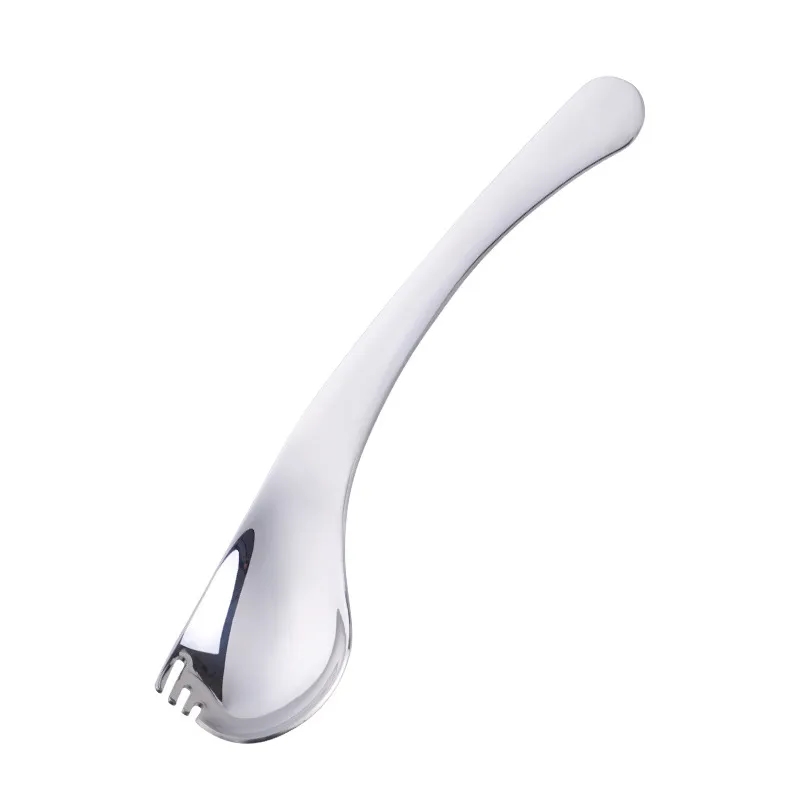 2 In 1 Bend Handle Spork Soup Tableware 3