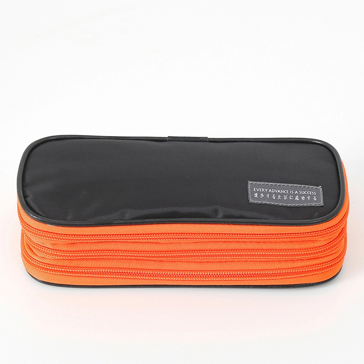 3 Compartments Zipper Pencil Bag 1