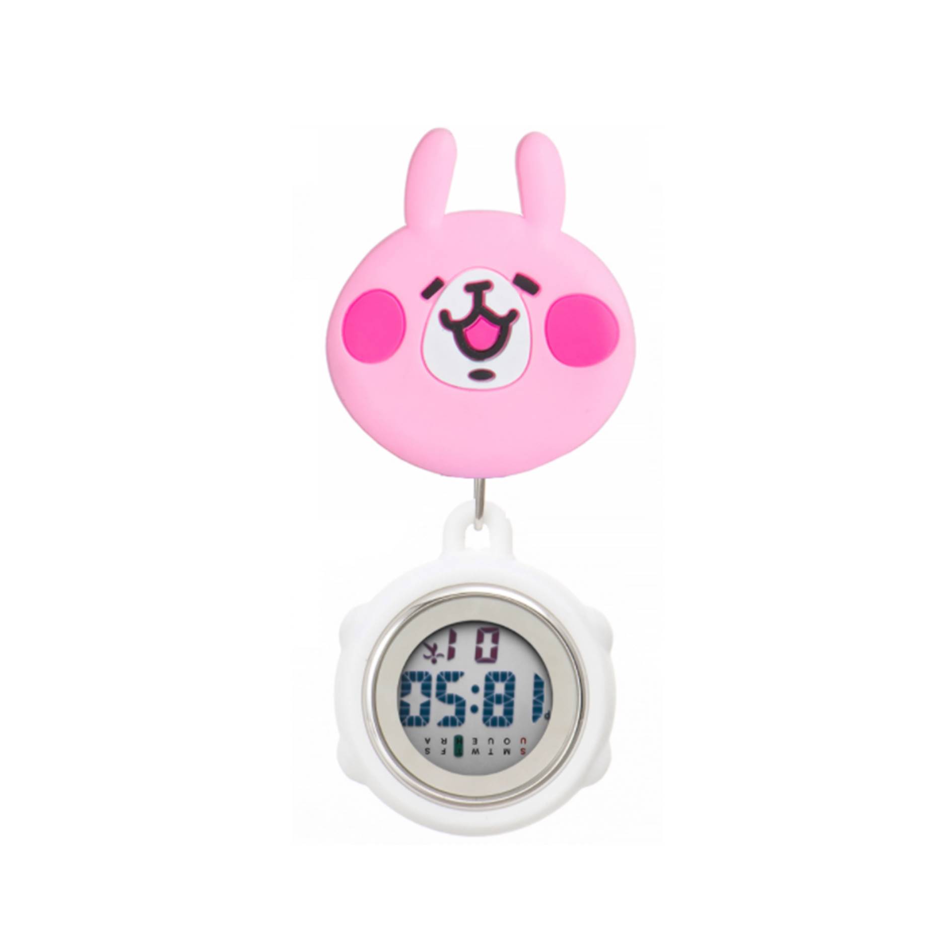 Silicone Cute Rabbit Pocket Clip Nurse Watch 2