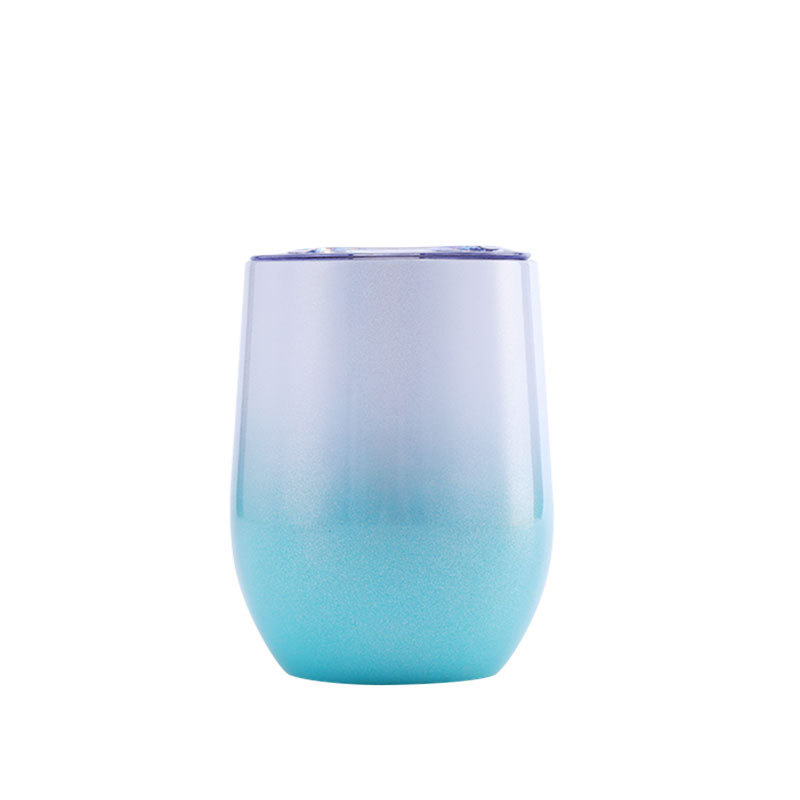 12oz Gradient U-Shaped Double Layer Vacuum Thermos Cup 5