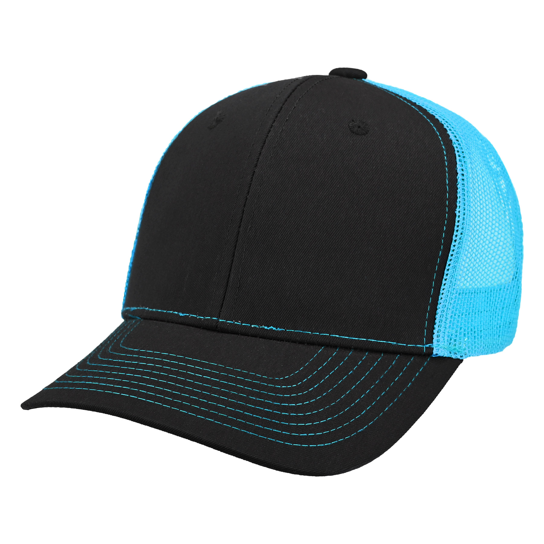 Premium 6-Panel Embroidery Trucker Cap With Plastic Snapback Clousure 33