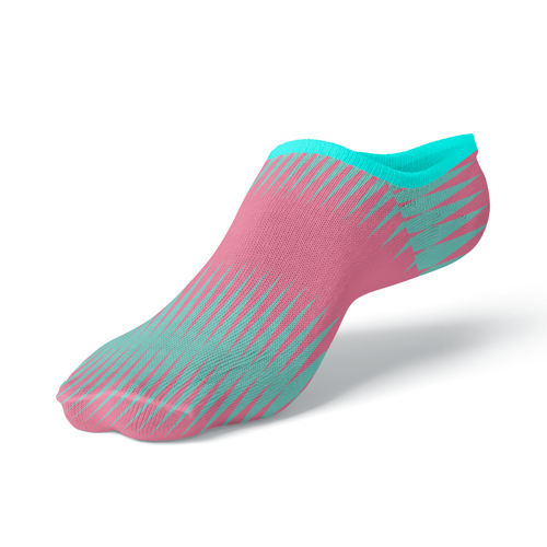 Jacquard Weave 200-Needle Cotton-Blend Low Cut Socks 3