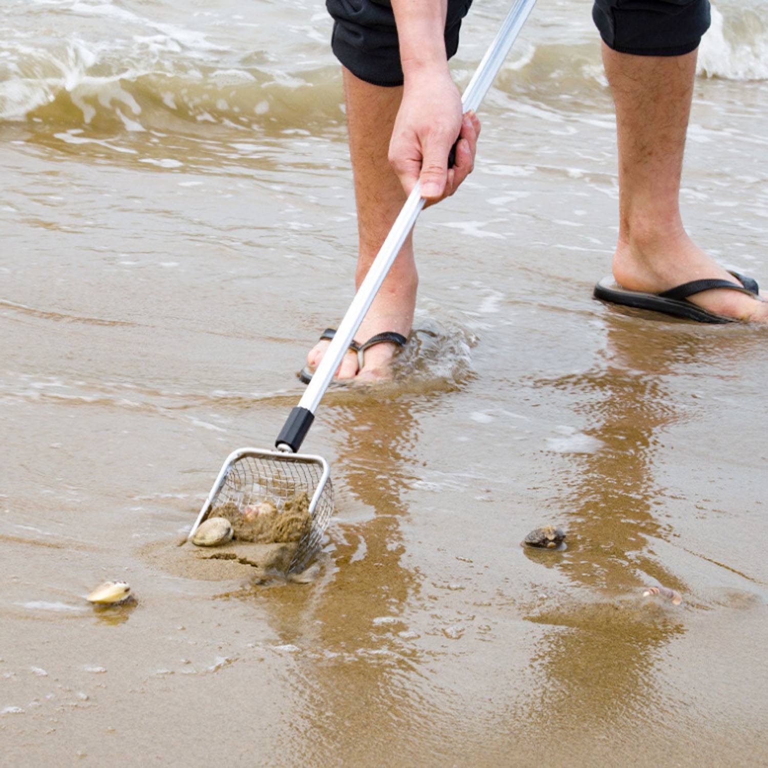 Adjustable Stainless Steel Beach Sand Pet Waste Shovel 4