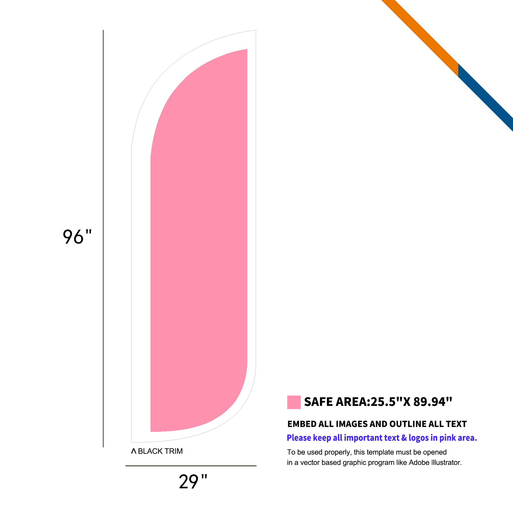10' Allo Single-Sided Feather Flag 2