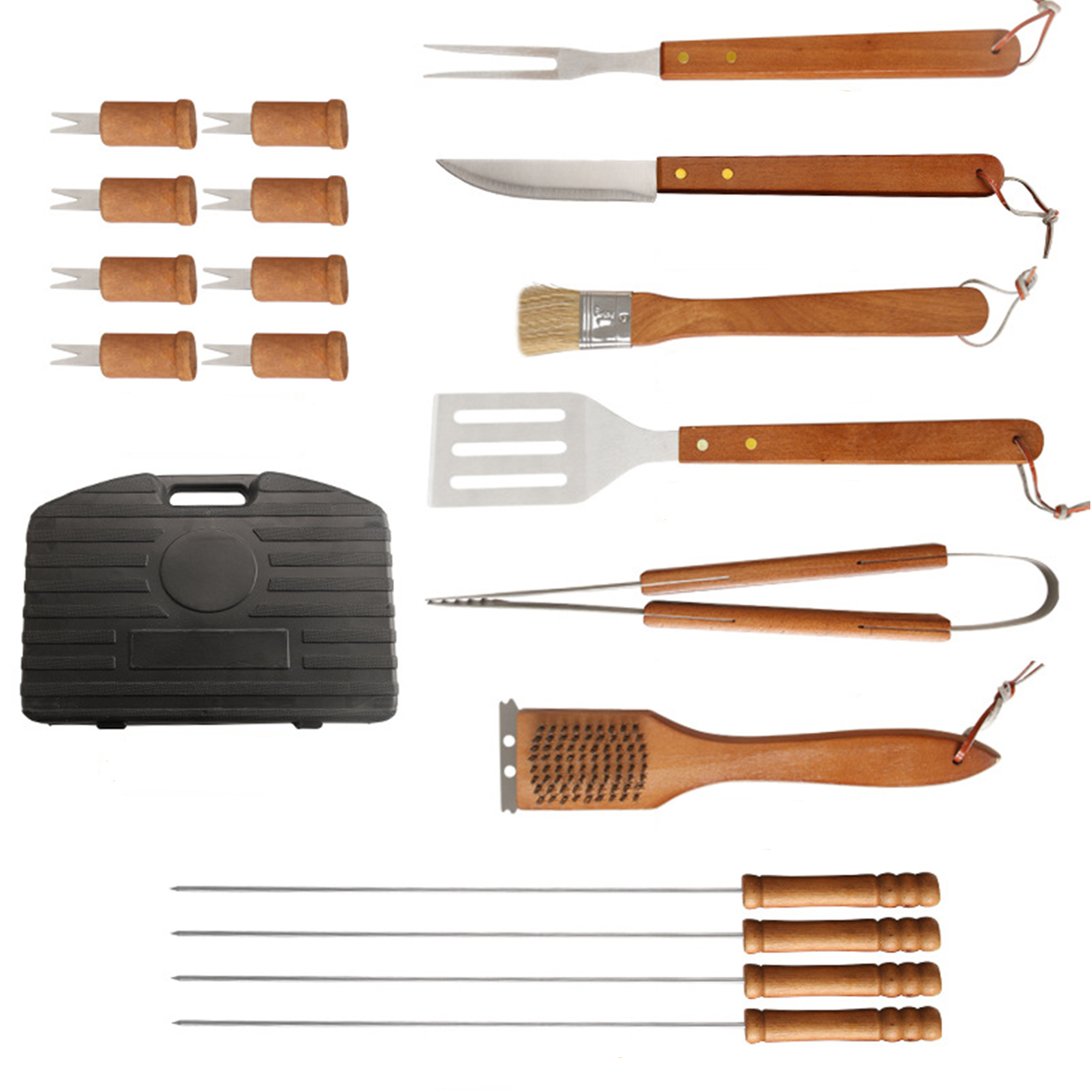 Stainless Steel Wooden Handle Portable Suitcase 2