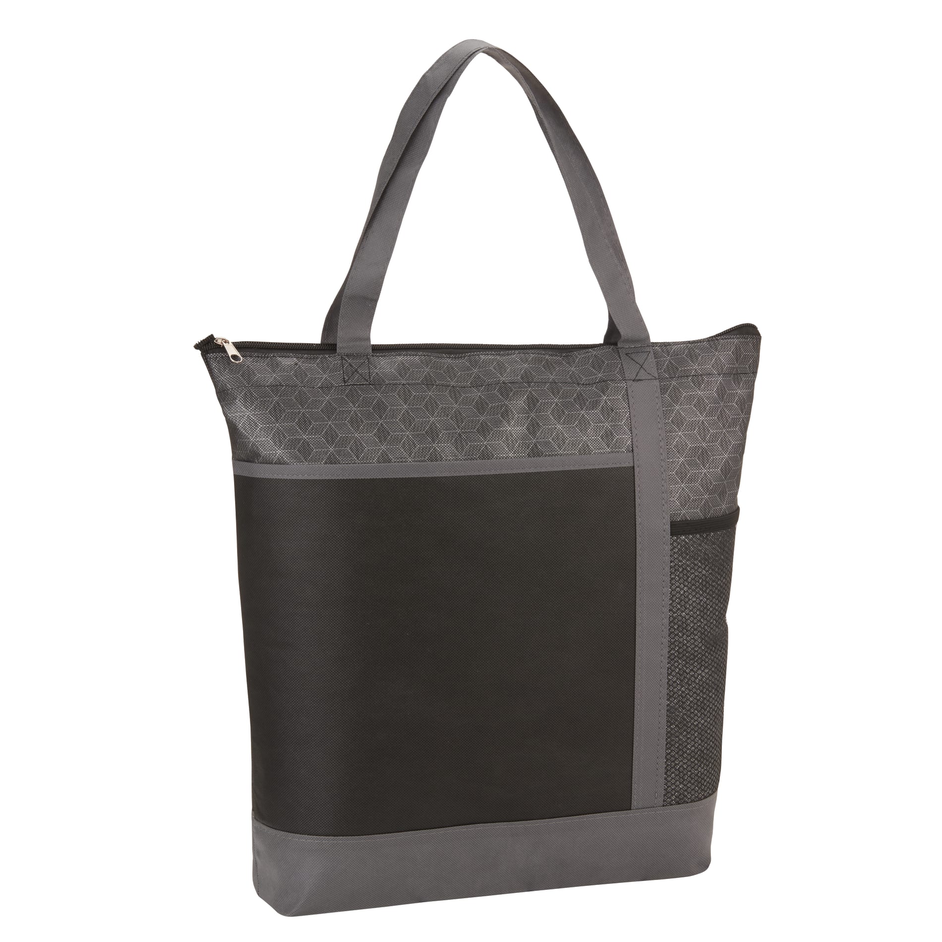 Chrome Non-Woven Zipper Convention Tote 30