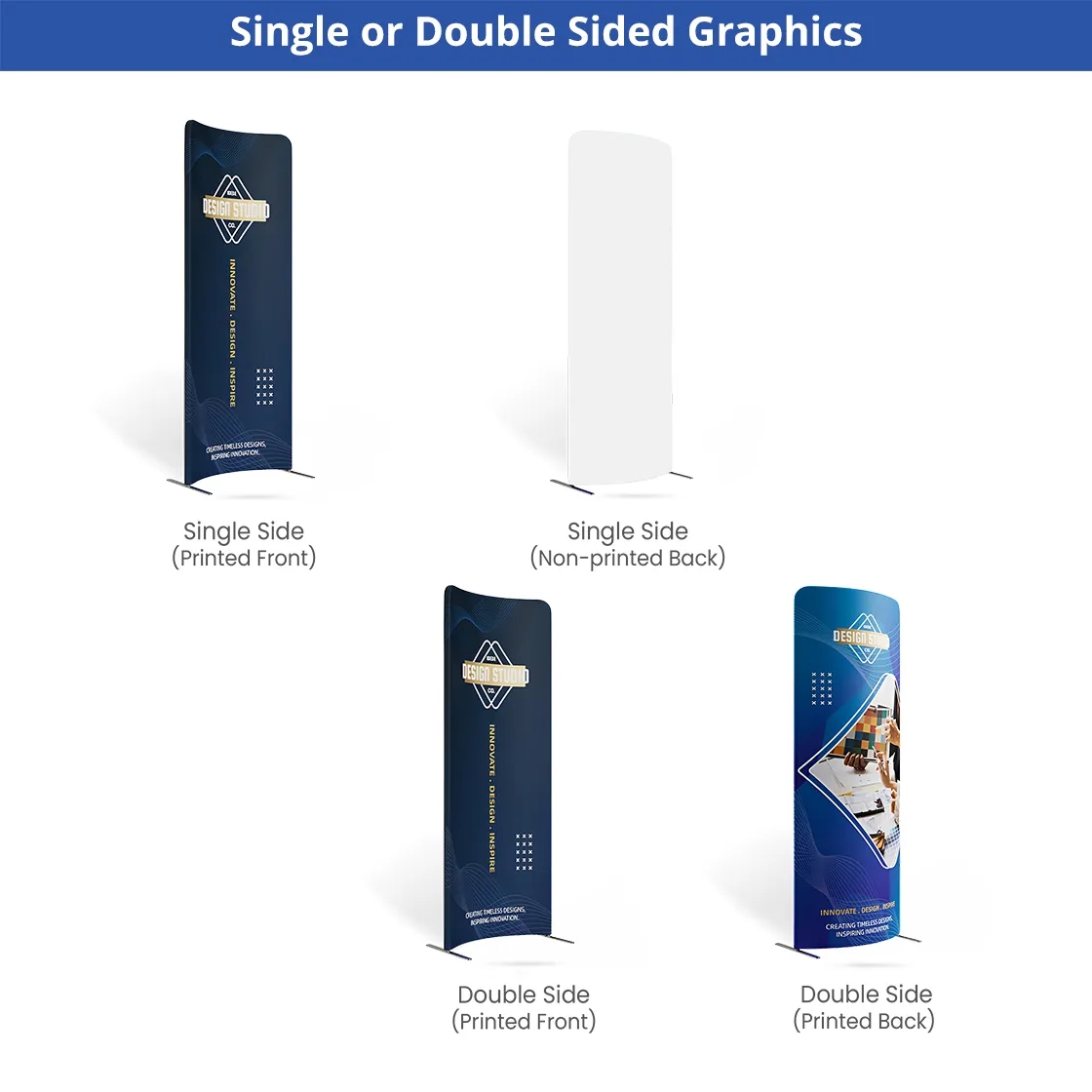 16.4x16.4ft Magnetic Modular Fabric Displays - Island Shape 1