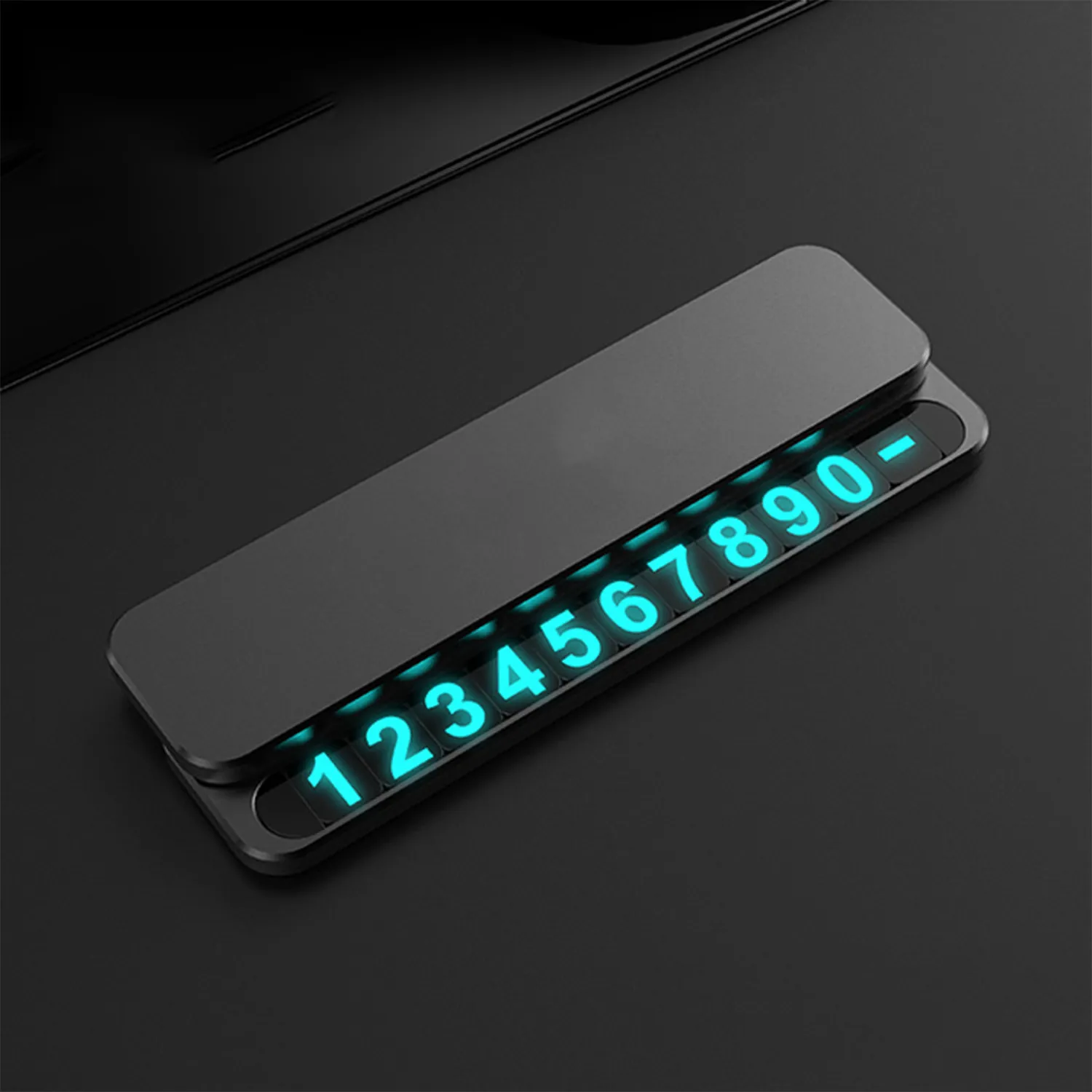 Metal Car Phone Number Plate 3