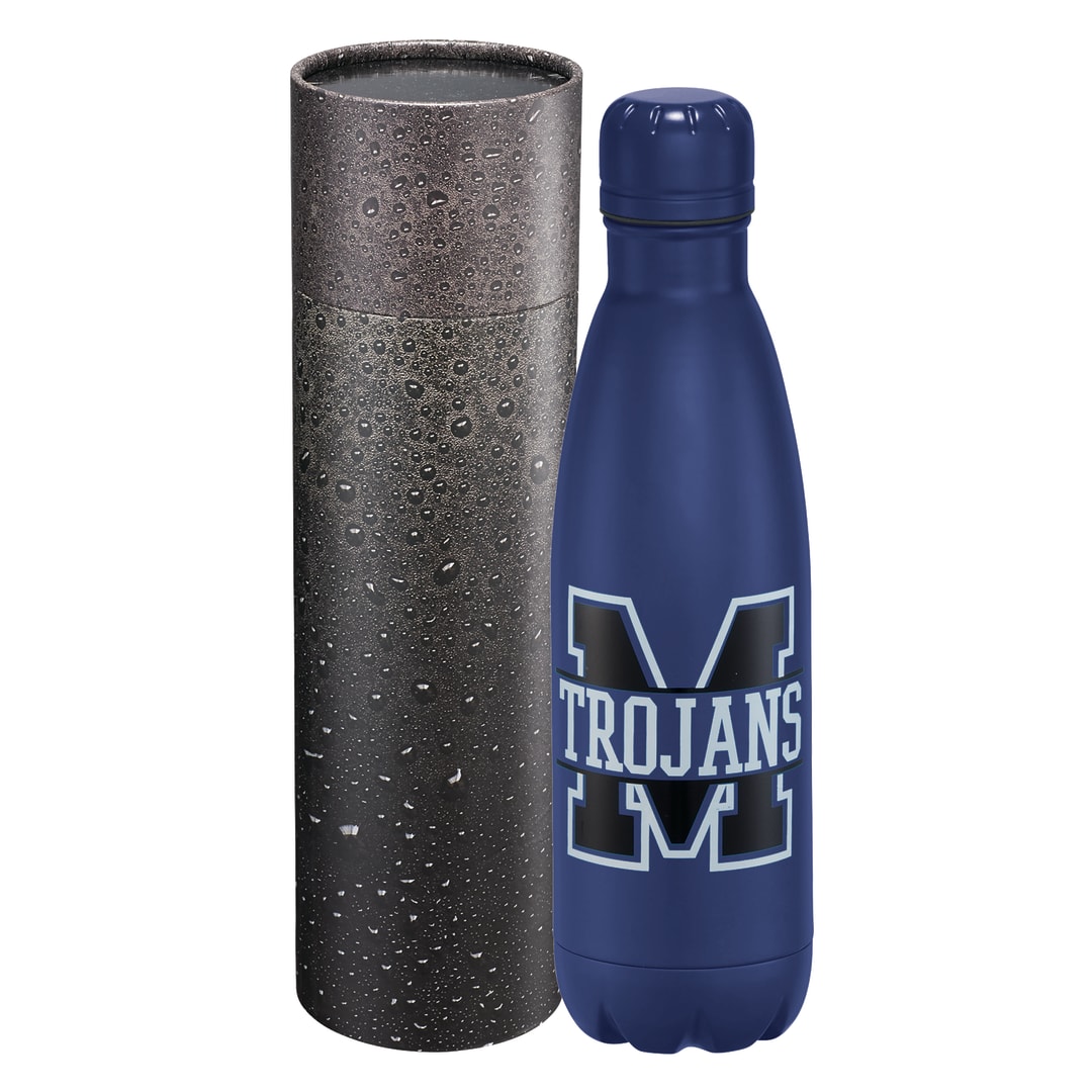 Copper Vac Bottle 17oz With Cylindrical Box, custom water bottle with logo imprint 39