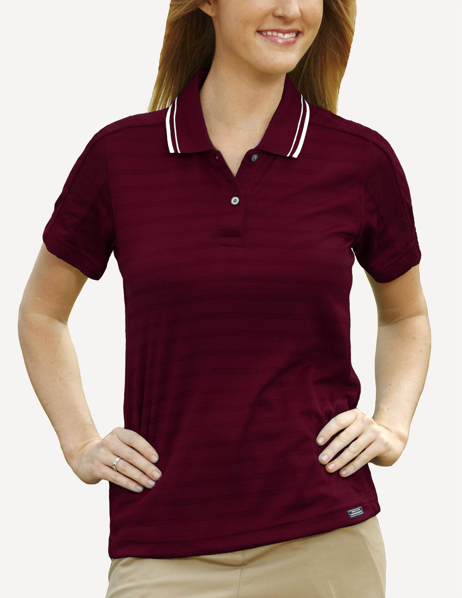 Ladies' Ambassador Engineer Track Knit Polo Shirt 8