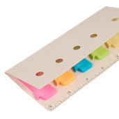 Recycled Milk Carton Sticky Notes & Ruler Pad 40