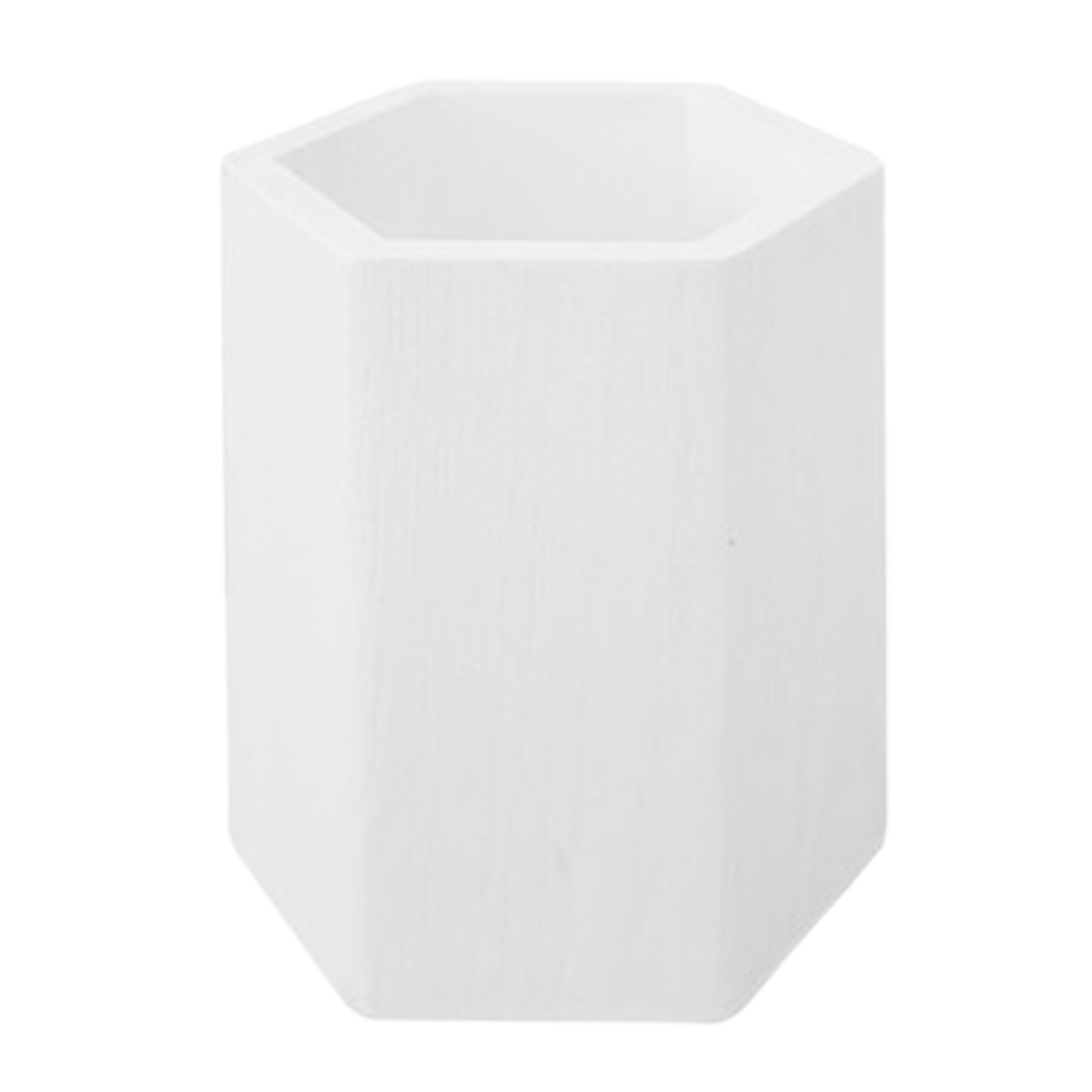 Wooden Hexagonal Desk Top Pen Holder Organizer 3