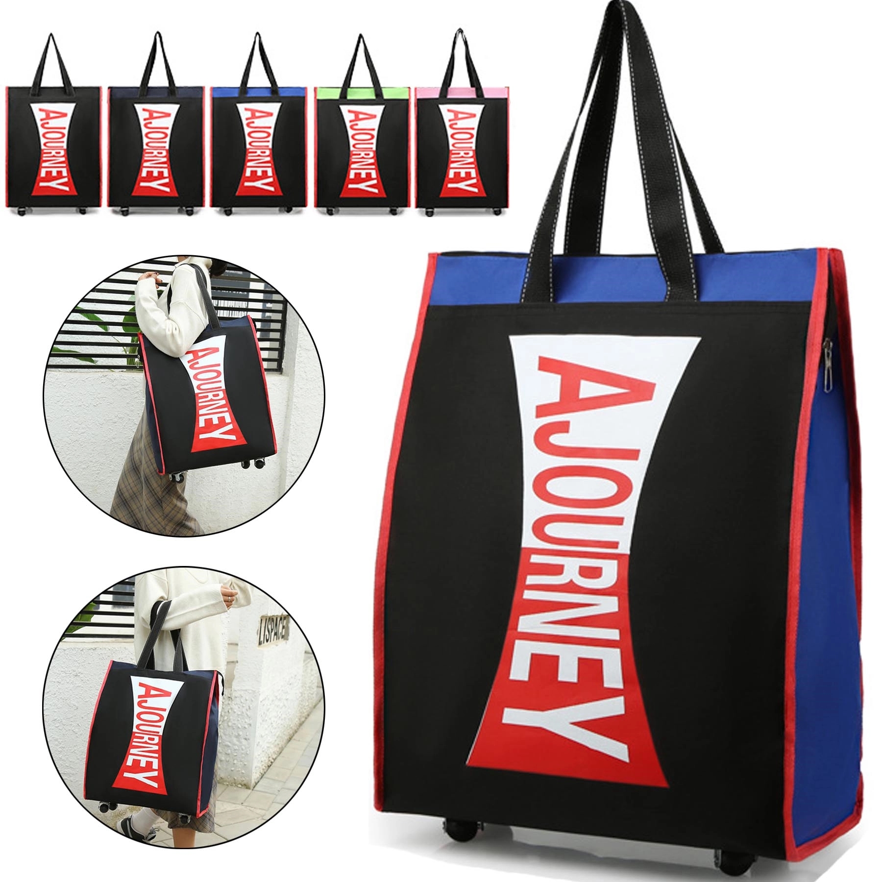 Large Capacity Rolling Tote 13