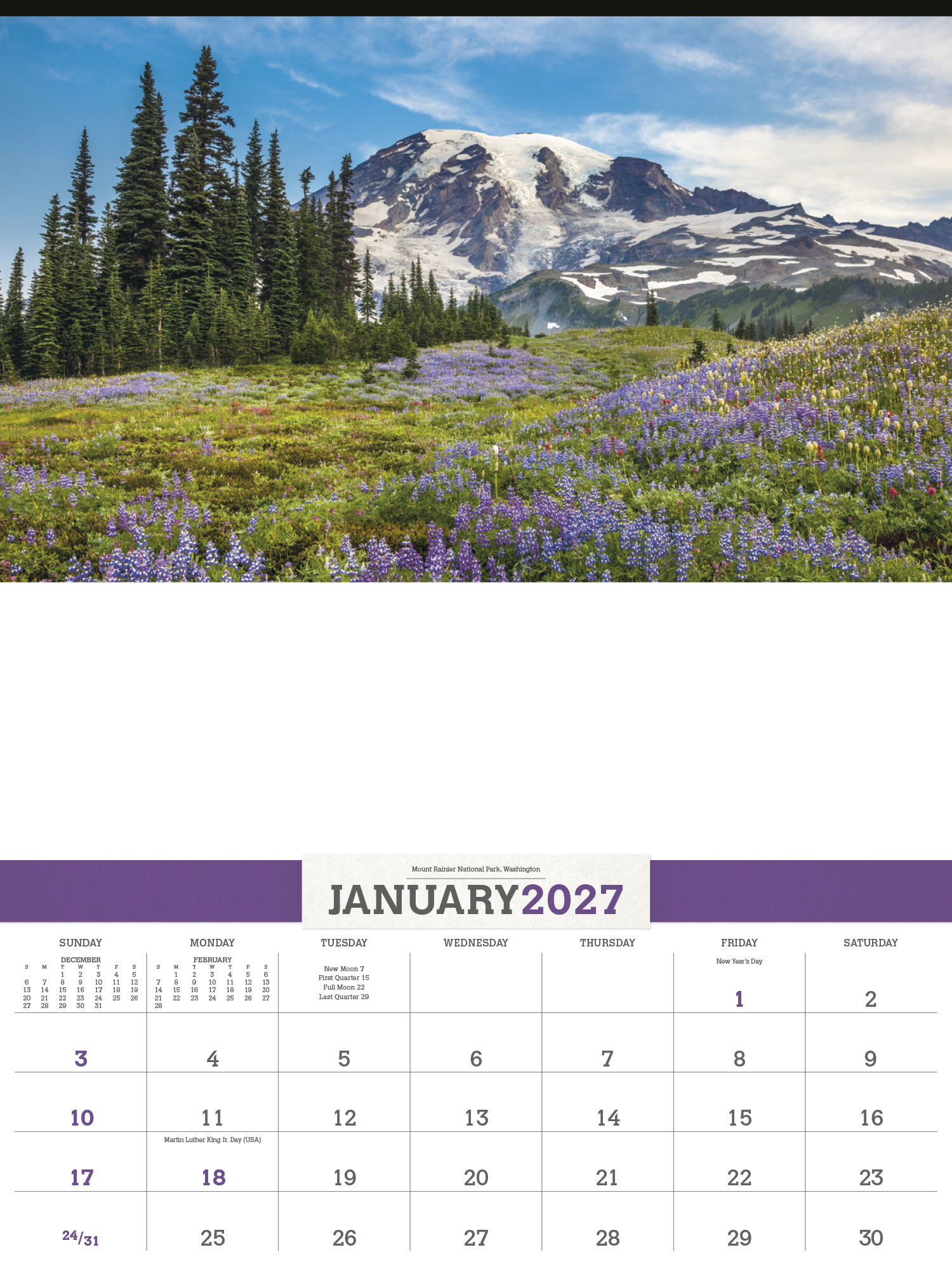 Triumph® Calendars American Splendor with Date Blocks Calendar 43