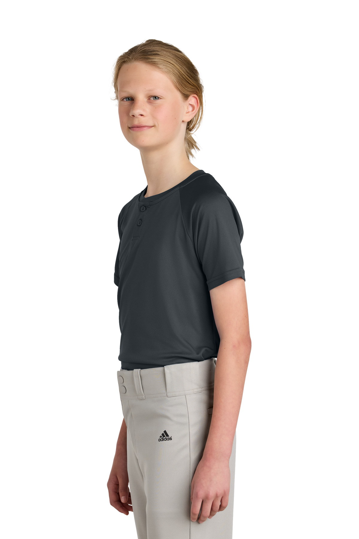 Sport-Tek Youth PosiCharge Competitor 2-Button Henley YST359 68