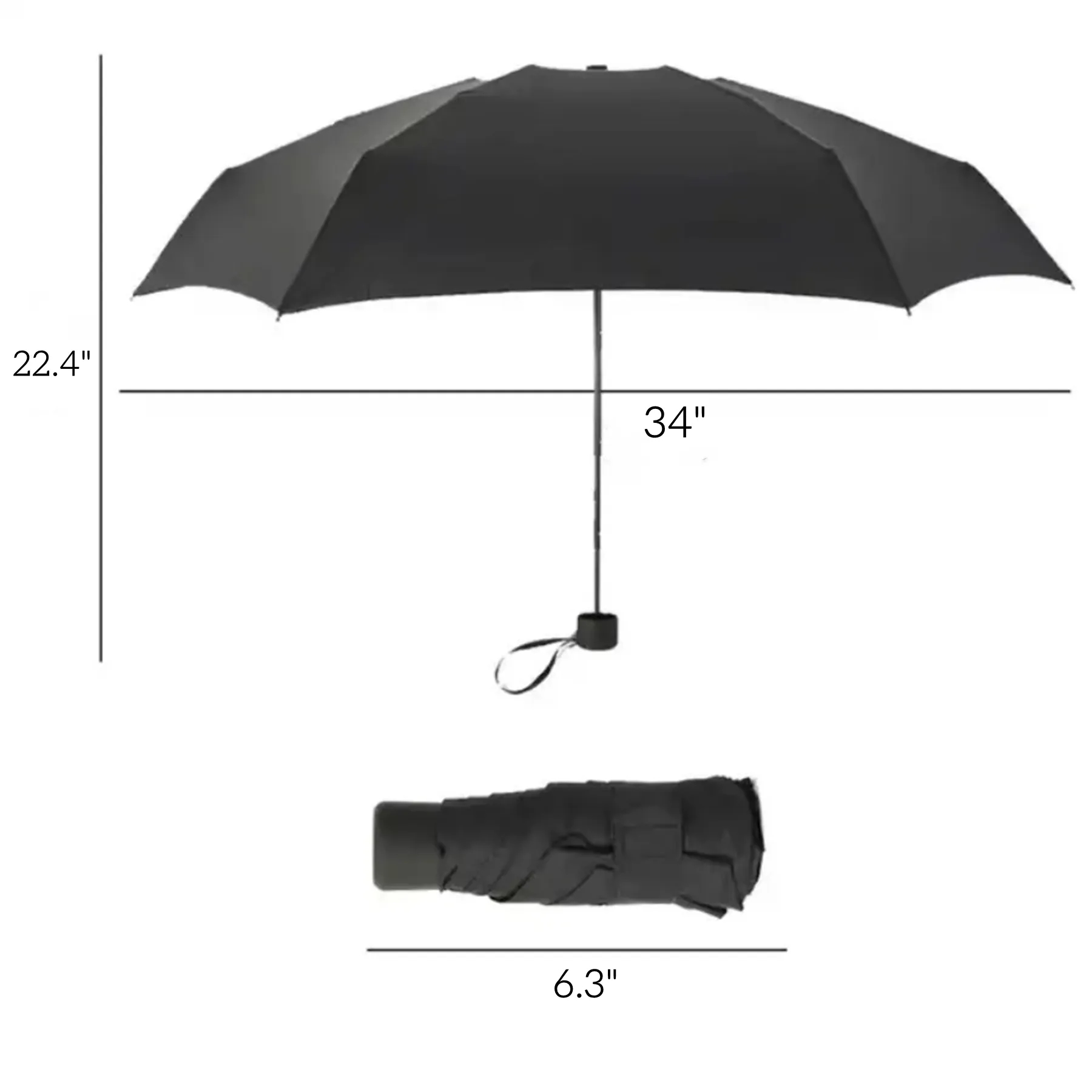 Mini Umbrella for Travel Sun&Rain 5