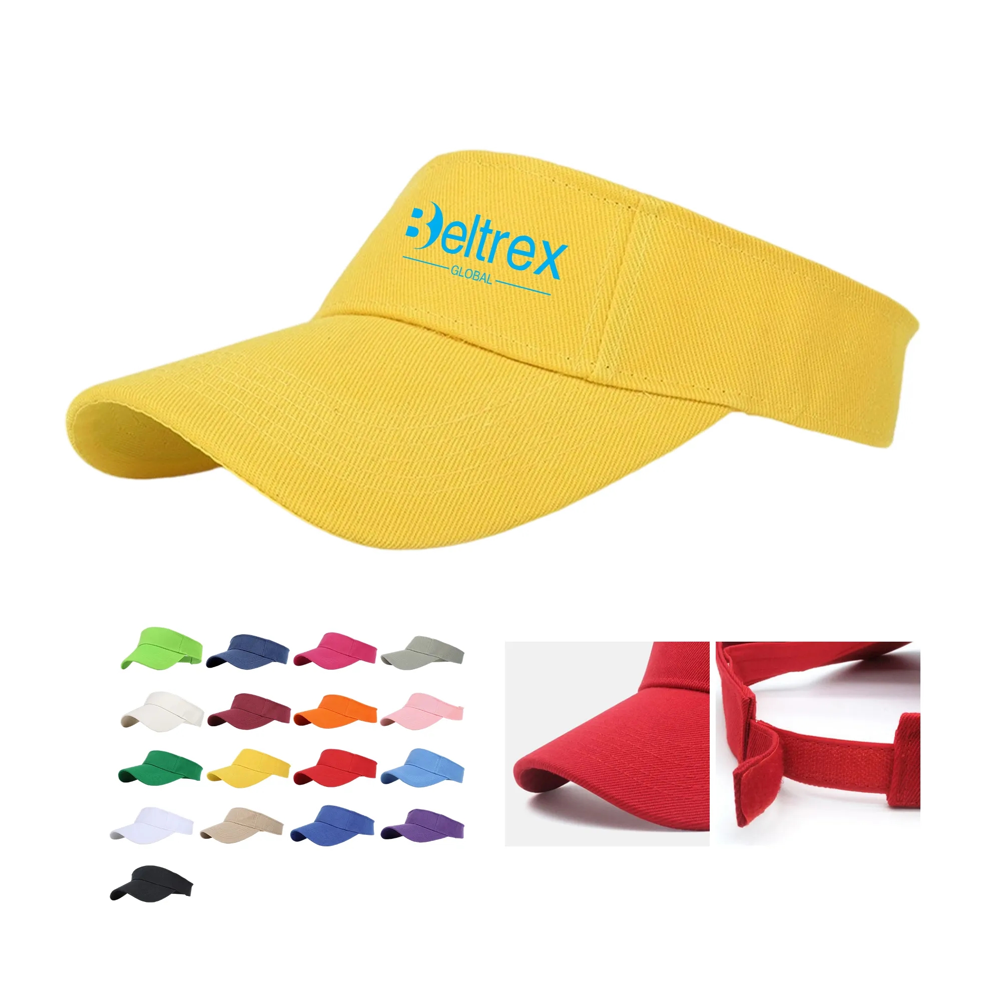 Adjustable Cotton Baseball Cap with Magic Tape Closure 5