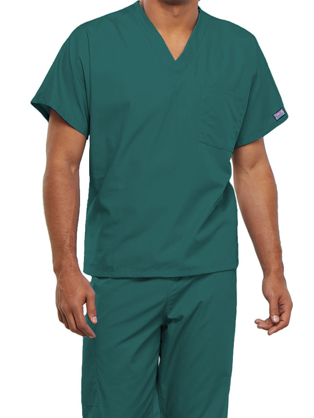 Cherokee - Workwear Originals - Unisex 1-Pocket V-Neck Top 104
