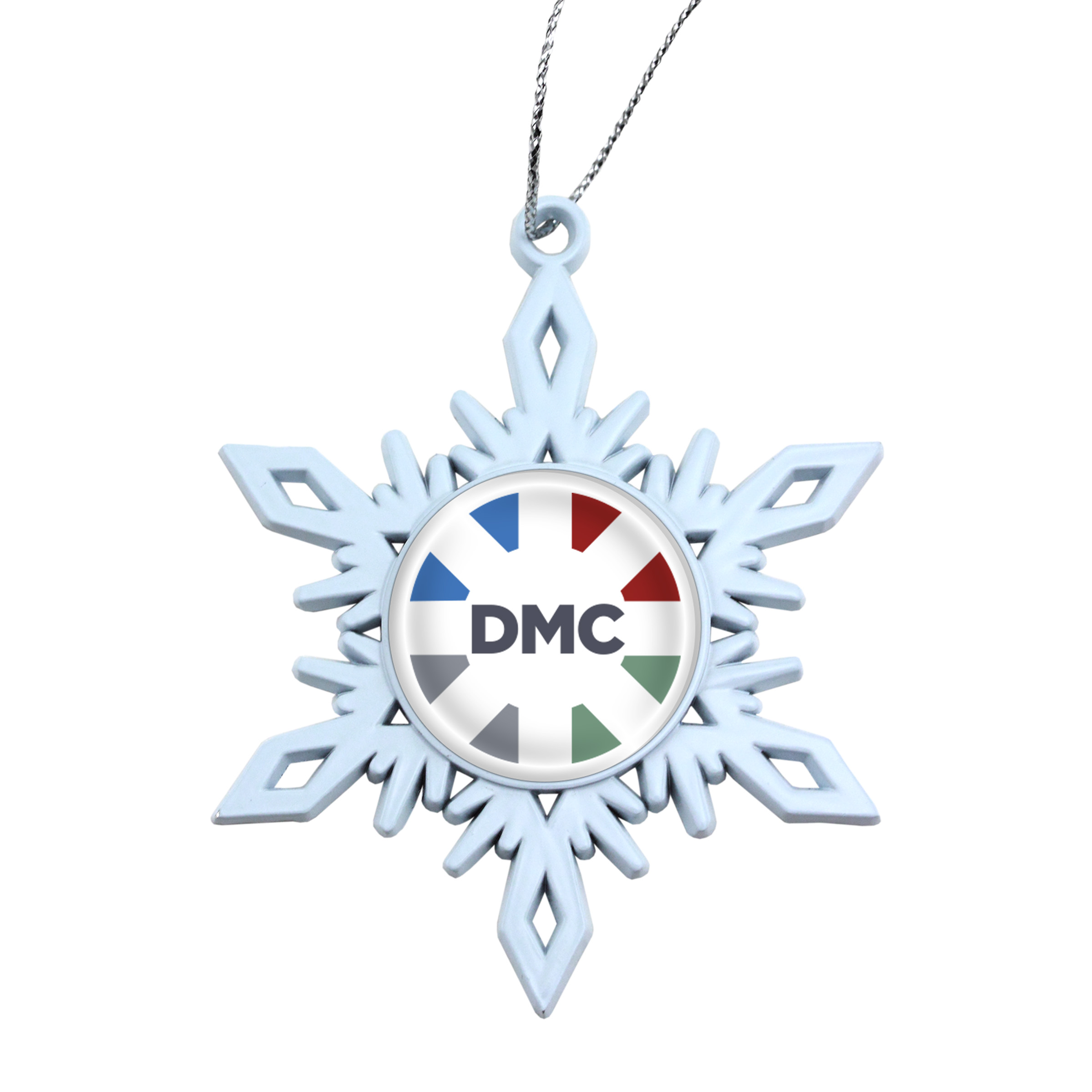 White Snowflake Holiday Ornament 4