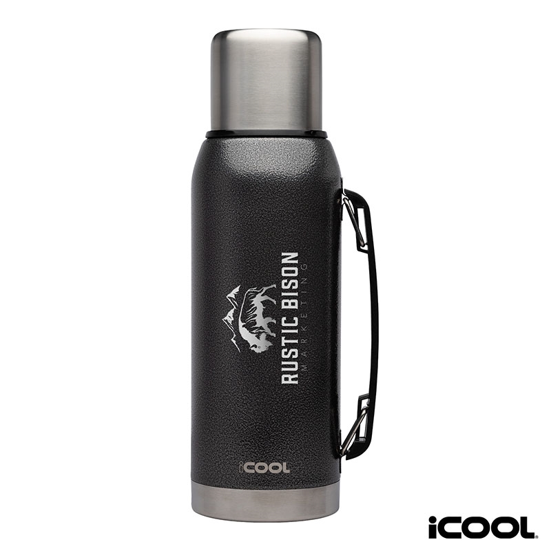 iCOOL® Silverton 34 oz. Double Wall, Stainless Steel Water Bottle 18