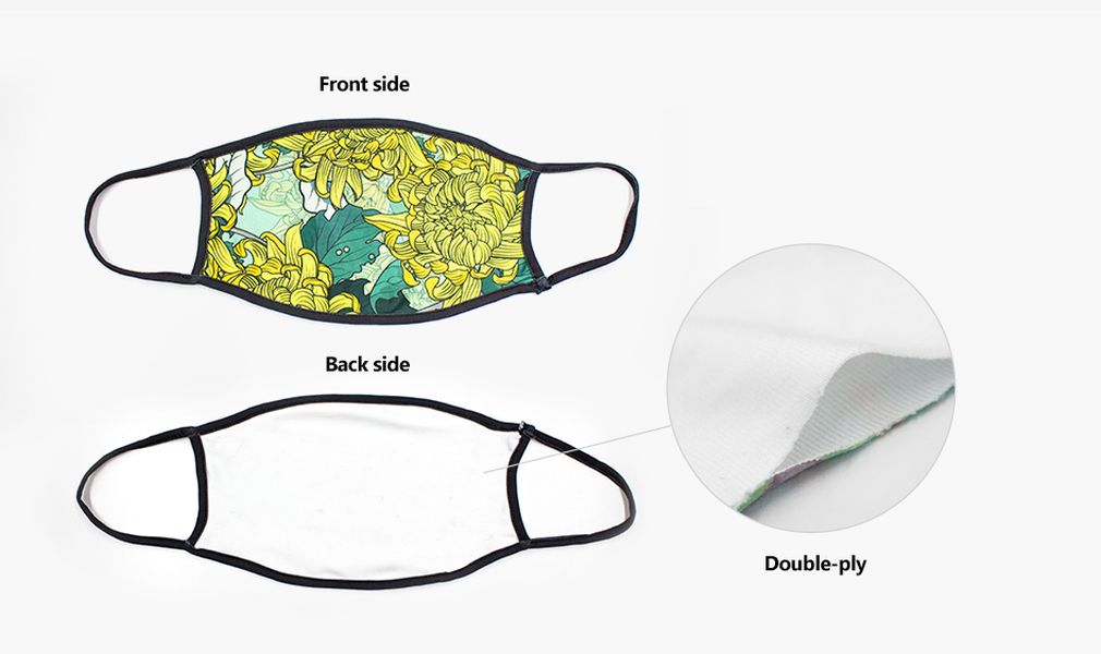 Custom Face Mask - STANDARD FLAT - Sublimation 4
