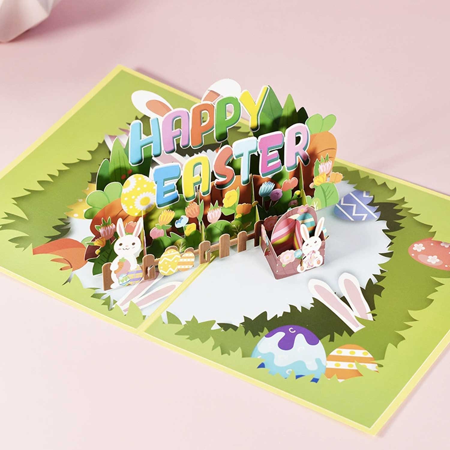 3D Easter Pop-Up Greeting Card - Creative Paper Art 2