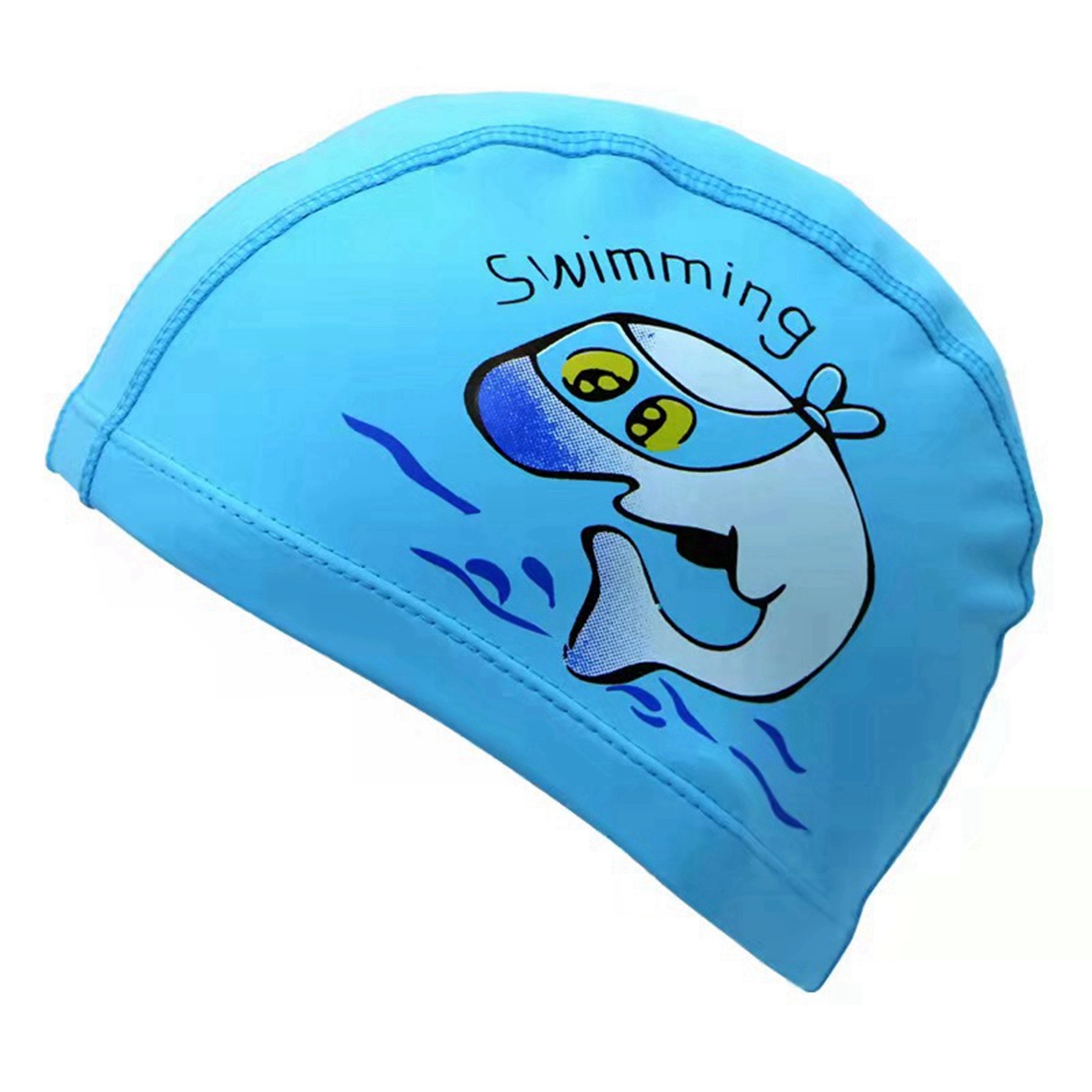 Cartoon Dolphin Print PU Swim Hat 11