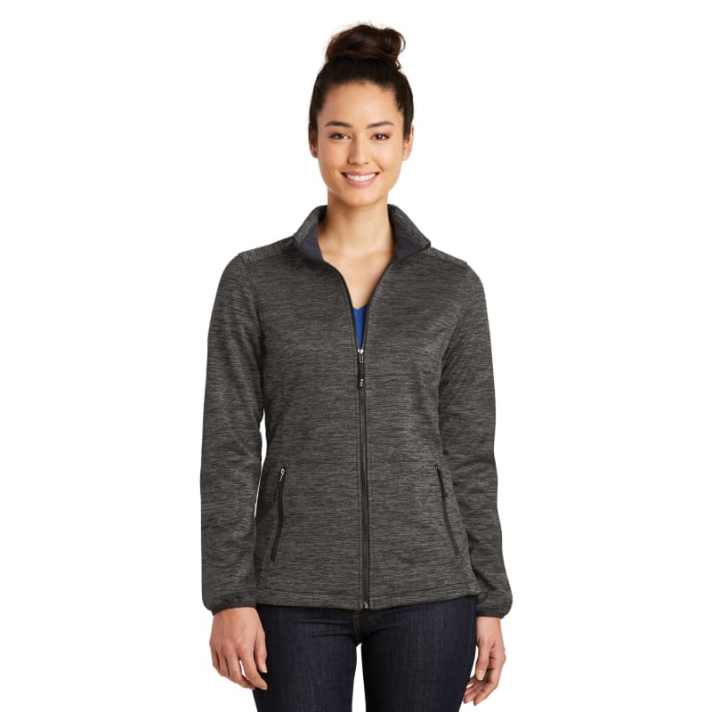 Sport-Tek Women's PosiCharge Electric Heather Soft Shell Jacket. 8