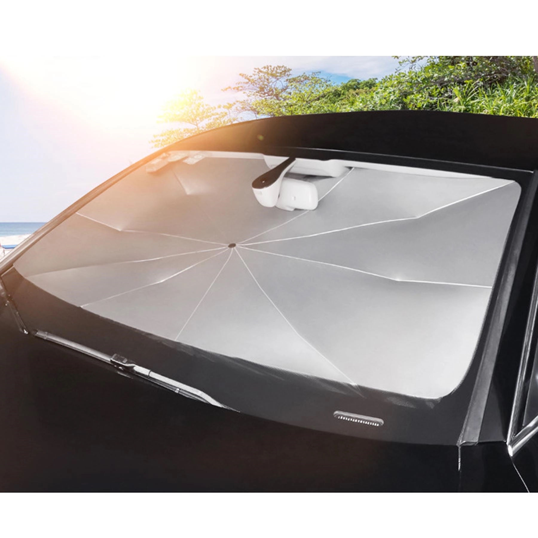 Foldable Car Windshield Sun Shade Umbrella 2