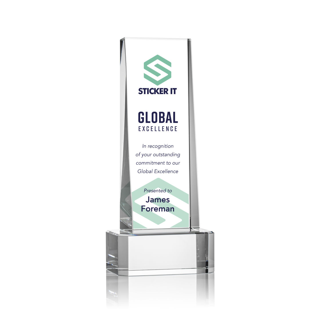 Milnerton VividPrint™ Award on Base - Clear 3