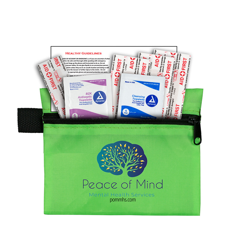 "TAG-A-LONG" 7 Piece First Aid Kit Components 21