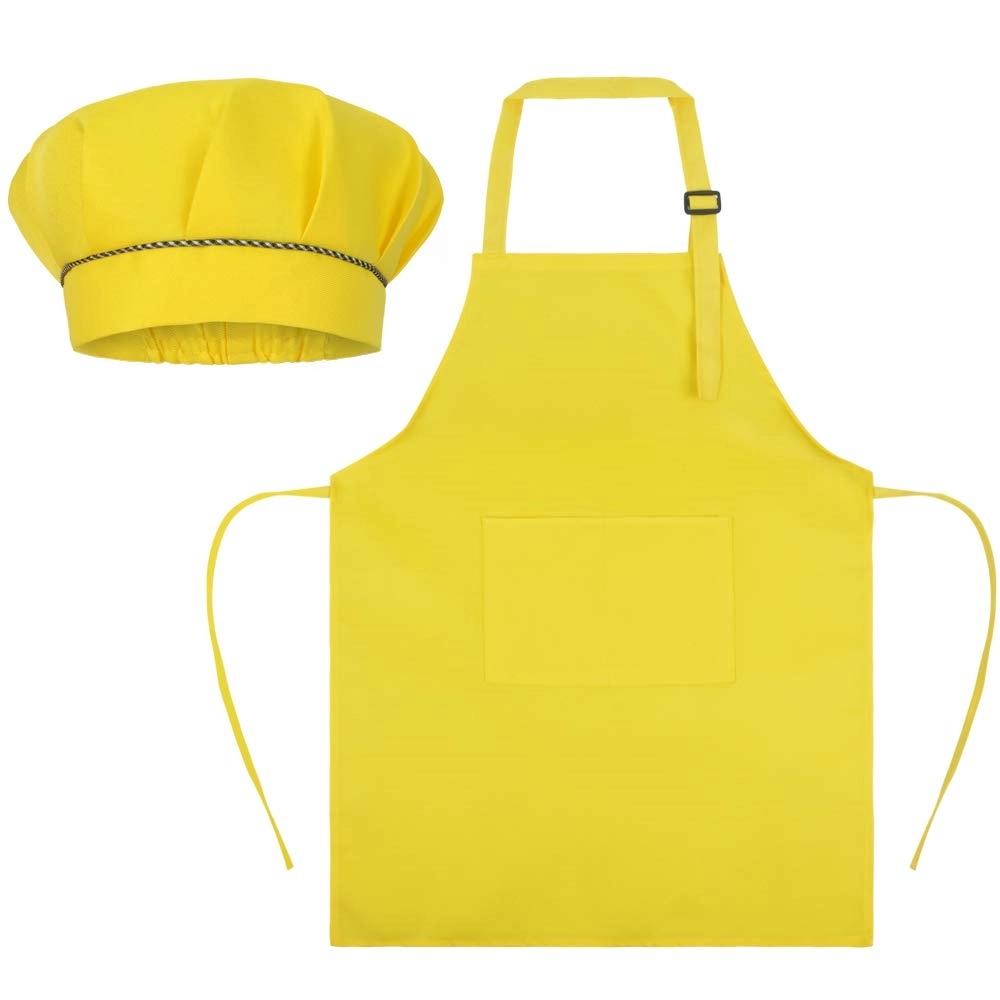 Kids Aprons Chef Hats Set 8