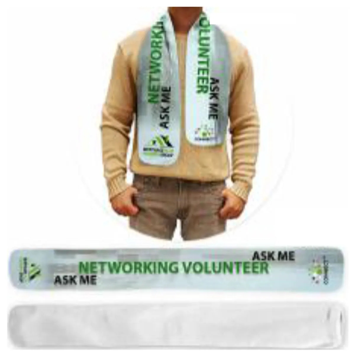 Sublimated Imported Econo Fleece Scarf, 6x50 2