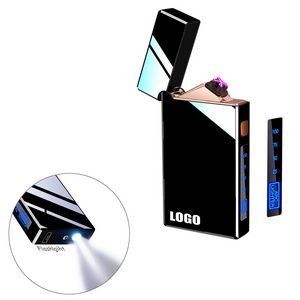 Rectangle Dual Electric Arc Lighter With Flashlight 25