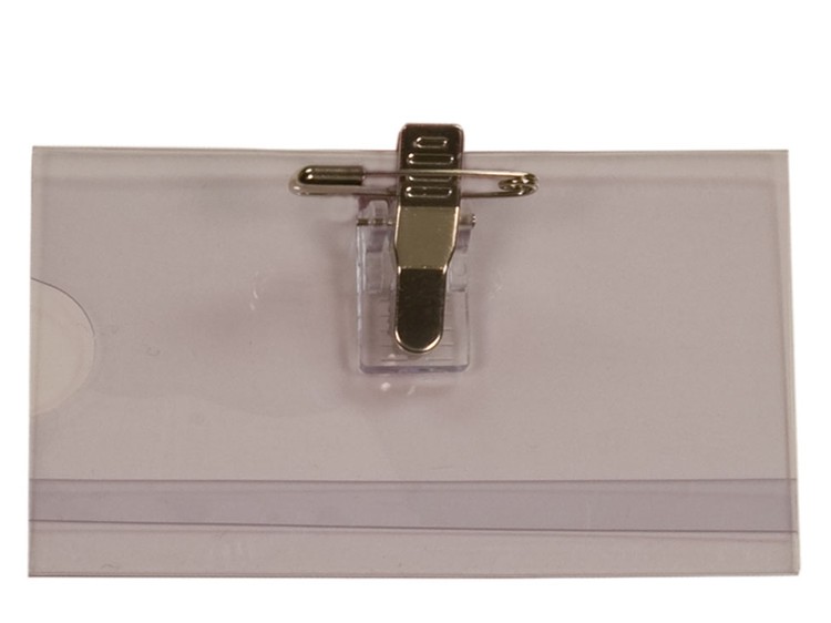 Convention Badge with Bulldog Clip & Pin 1