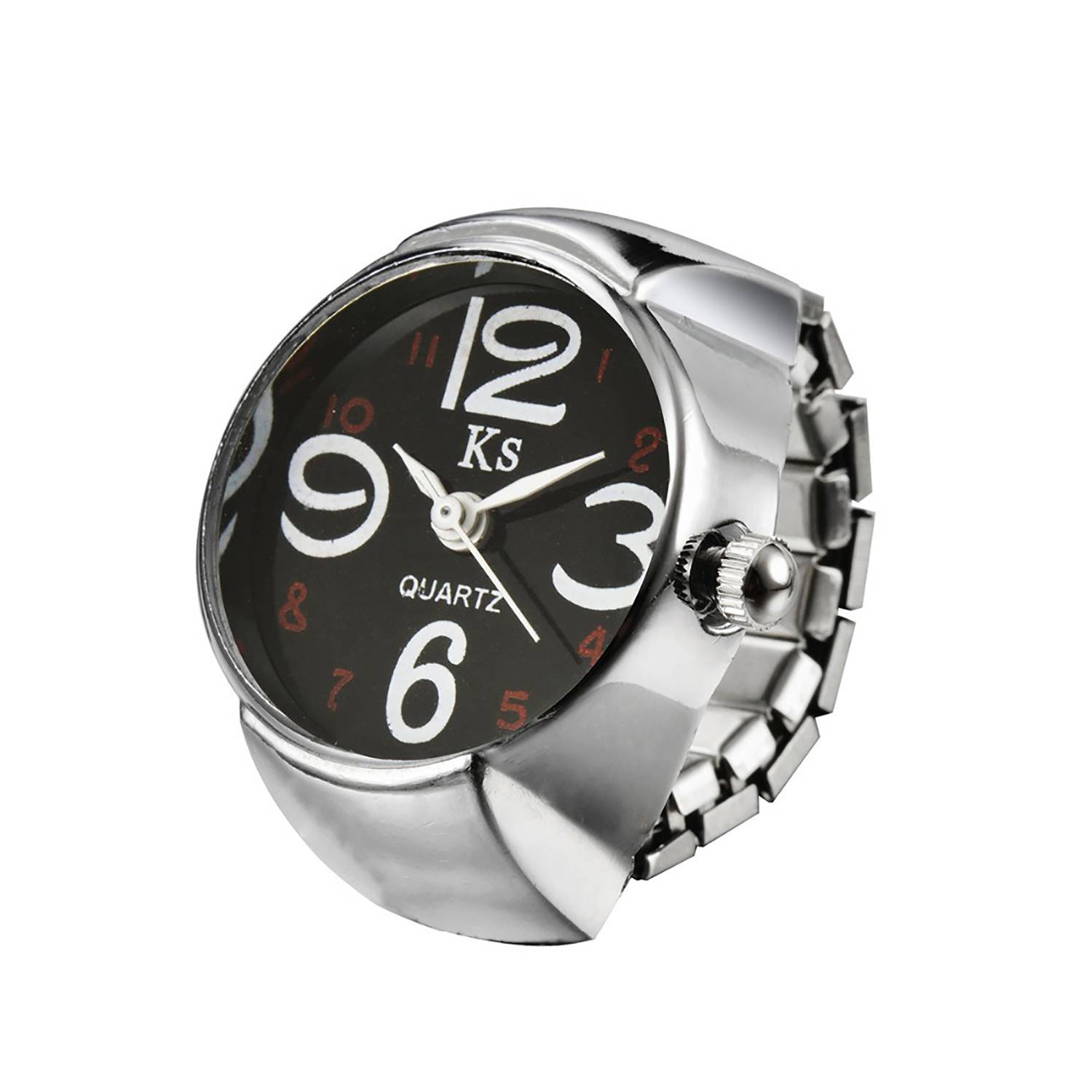 Watch-shaped Alloy Ring 4