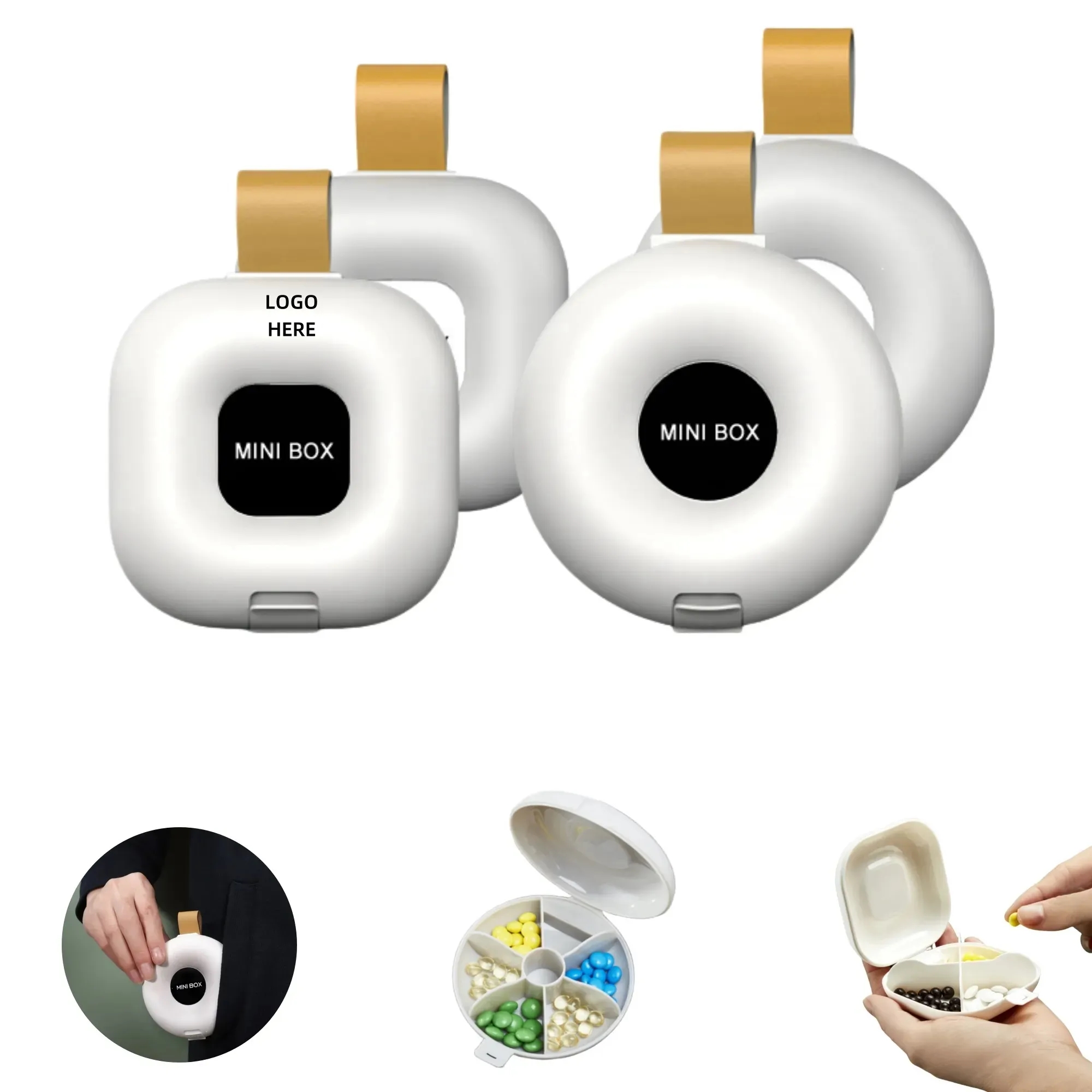 Portable Travel Small Pill Vitamin Box 2