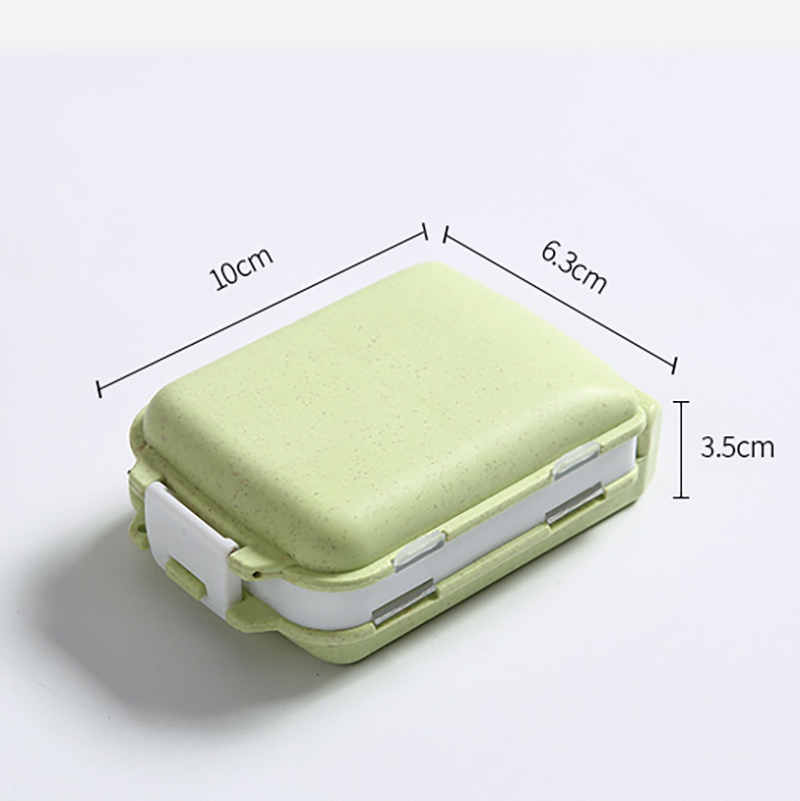 8 Compartments Pill Organizer Portable Pocket Pill Box Dispenser 34