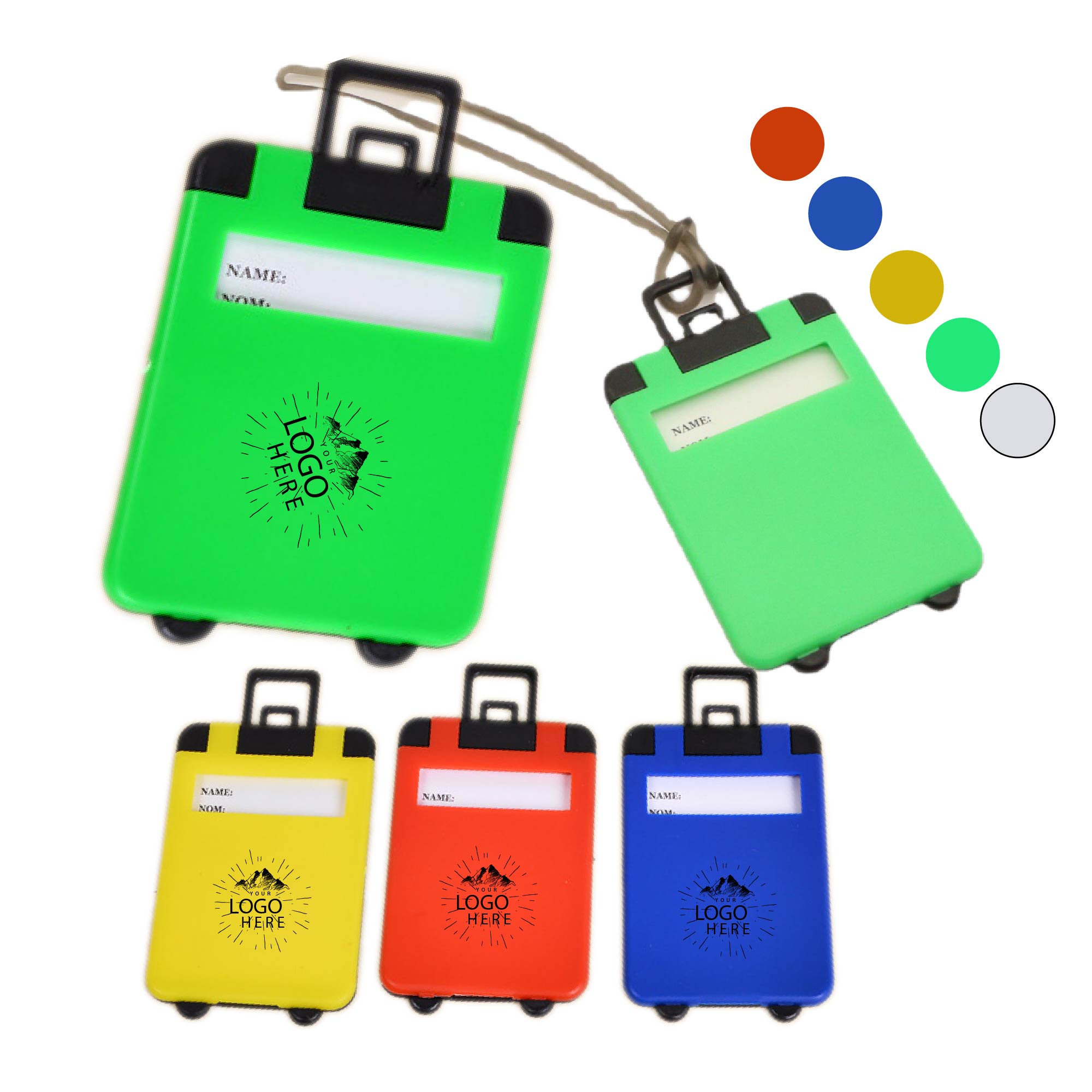 Durable Plastic Travel Tote Luggage Tag 2