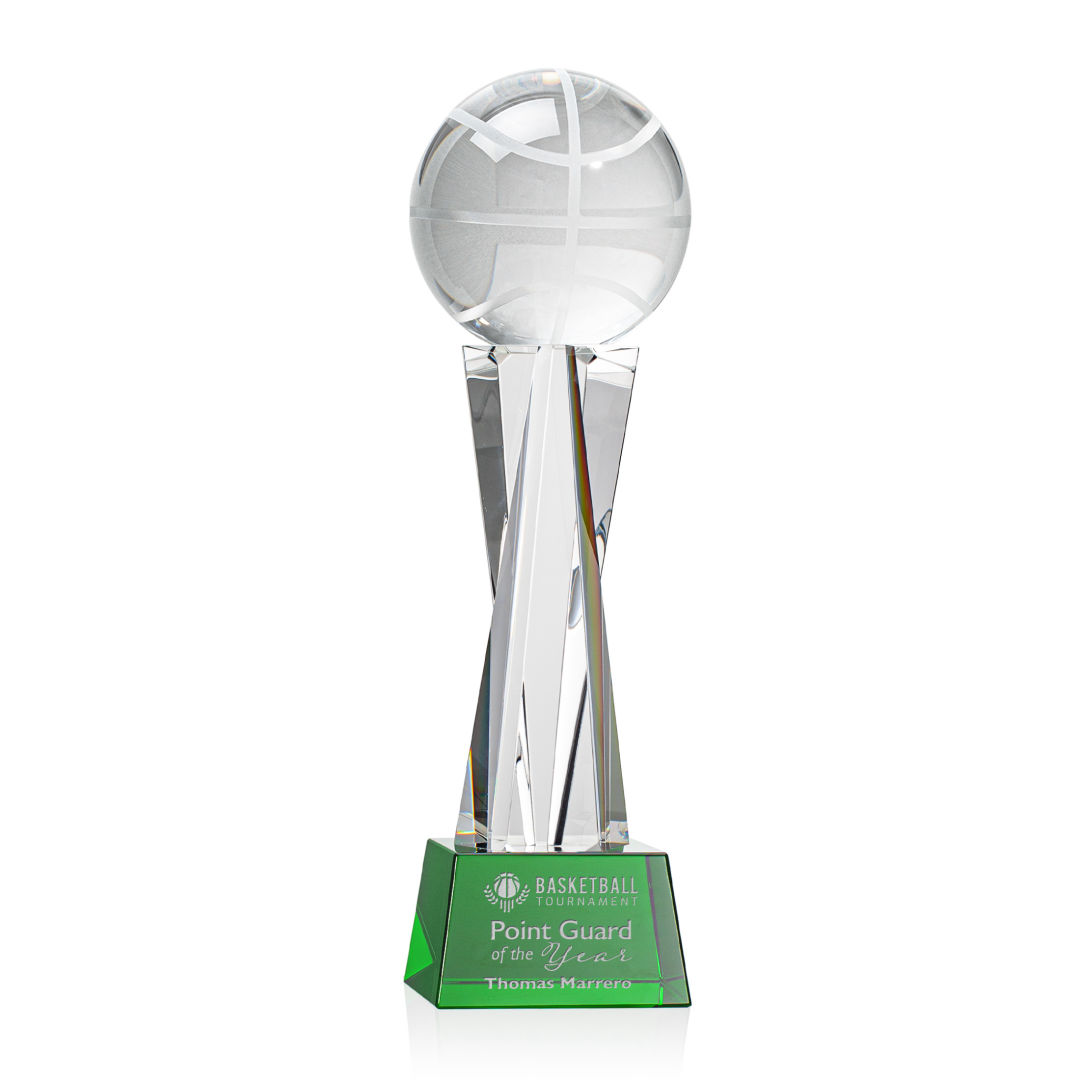 Basketball Award on Grafton Base - Green 4