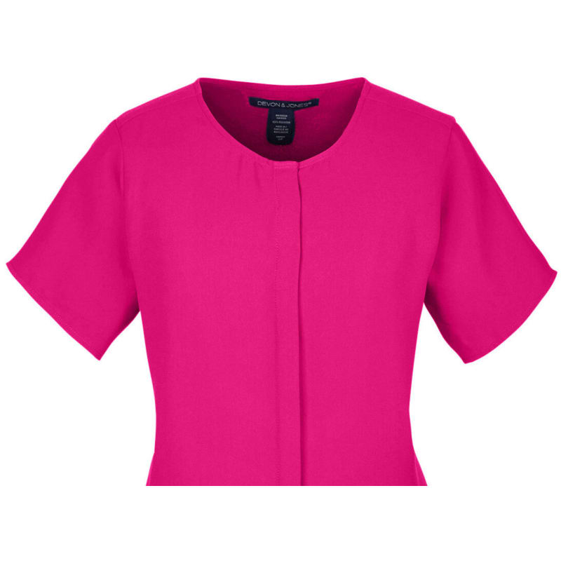 Devon & Jones Ladies' Perfect Fit™ Short-Sleeve Crepe Blouse 3