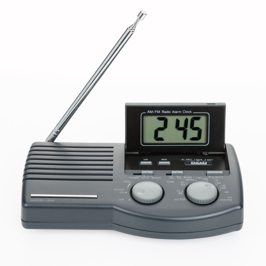 Tony Retro Pop-Up Clock/Radio - Black 3