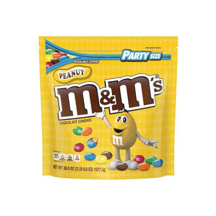 M&M's Party Size Peanut Chocolate Candies 2