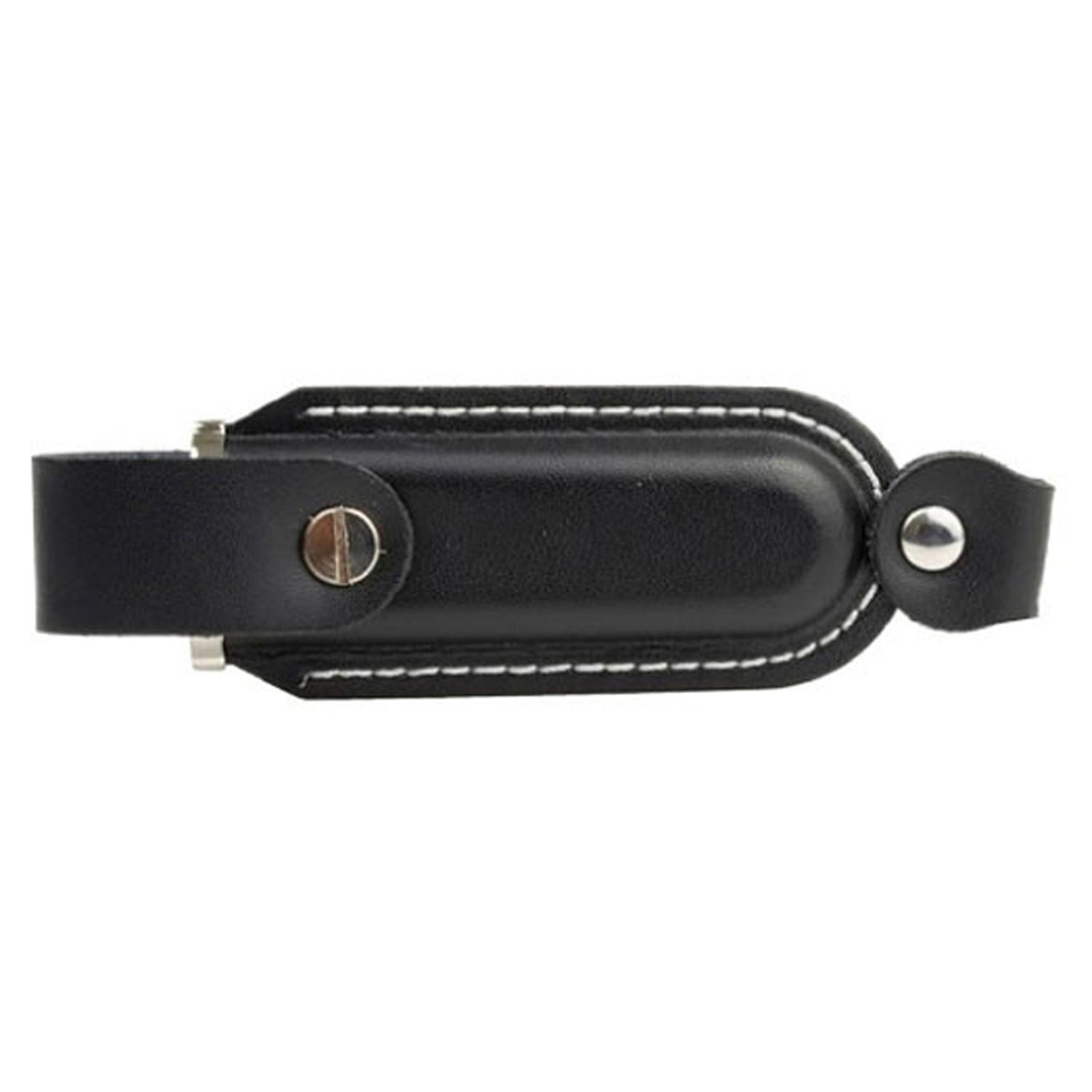 Leather USB Drive with Snap Fastener and Keyloop 6