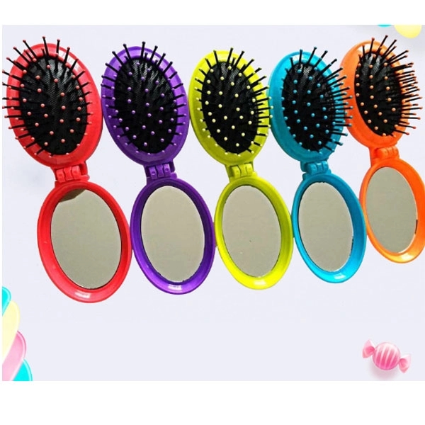 Oval Comb With Folding Pocket Mirror 7