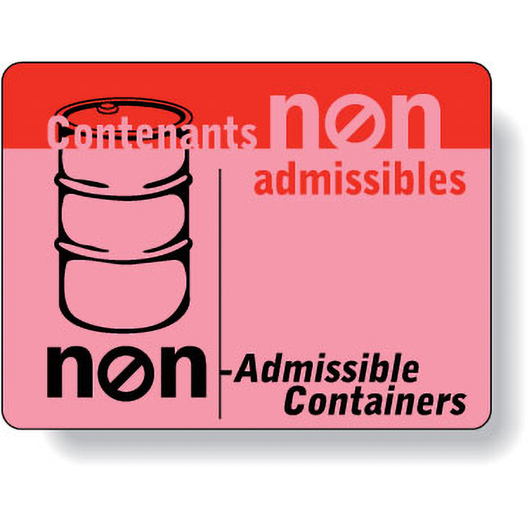 Fluorescent Red Paper Roll Labels Stock Rectangle (1.875"x2.5")